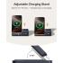 Baseus Nomos 5-in-1 Charging Station 140W, Qi2 Certified 15W Magnetic Wireless Charger with 100W Retractable Cable, GaN Fast USB C Desktop Charger for Magsafe, iPhone 16/15 Pro Max, MacBook Pro